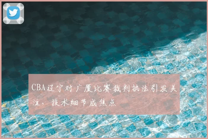 CBA辽宁对广厦比赛裁判执法引发关注,技术细节成焦点