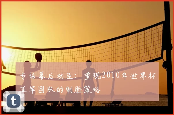 专访幕后功臣:重现2010年世界杯亚军团队的制胜策略