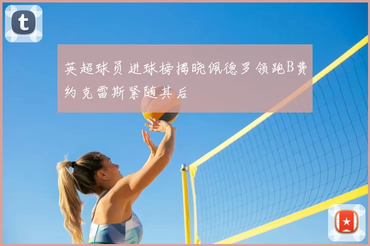 英超球员进球榜揭晓佩德罗领跑B费约克雷斯紧随其后